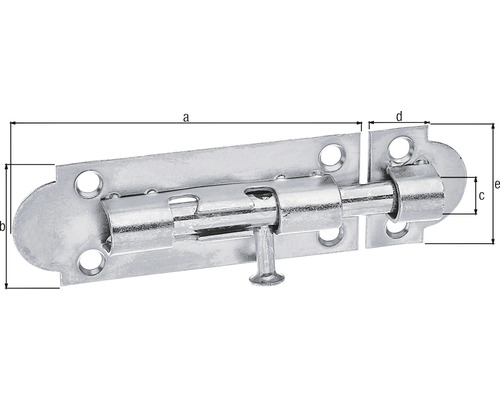 Türriegel mit Maßangaben