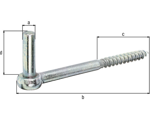 Schraubhaken mit metrischen Angaben