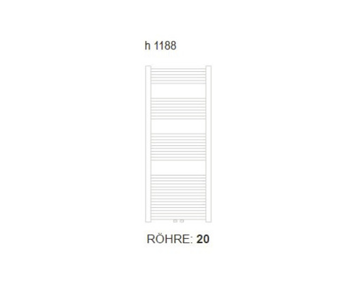 Sèche-serviettes, hauteur 1188 millimètres