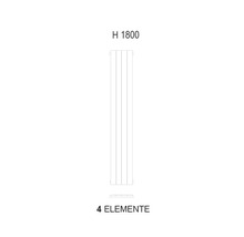 Radiateur d''une hauteur de 1800 millimètres et de quatre éléments