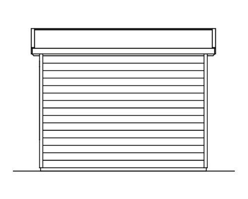 Illustration eines geschlossenen Rollladens