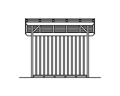 Schéma de construction d''un carport