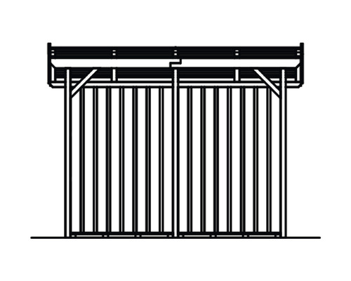 Poutre de coffrage avec garde-corps