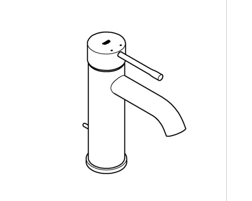 Croquis d''un robinet de lavabo