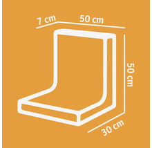 L-Stein Winkelstein grau 50 x 7 x 50 cm = Fußtiefe 30 cm-thumb-3