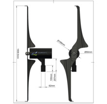Micro-éolienne SkyWind NG 230V 600 W