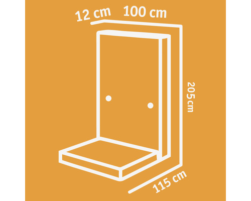 Dessin technique d''une cabine de douche avec dimensions