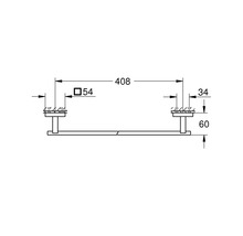 Badetuchhalter Grohe Quickfix Start Cube 46,2 cm chrom glänzend 40987000