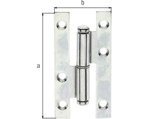 Türband aus Metall mit Maßangaben