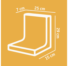 Pierre de bordure en L pour tondeuse robot anthracite 29 x 7 x 25 cm profondeur = 15 cm-thumb-4