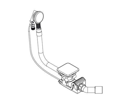 Badewannenablaufgarnitur mit Überlauf