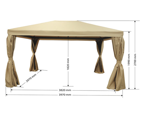 Pavillon avec dimensions