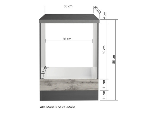 Maße einer Badmöbelkonsole