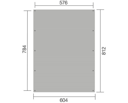 Dessin technique d''une plaque rectangulaire avec indications de dimensions.