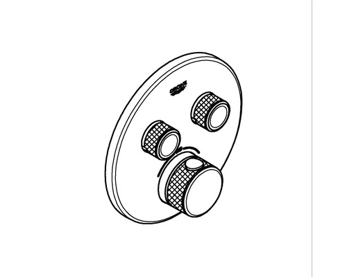 Robinet thermostatique encastré Grohe avec trois régulateurs