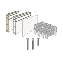 Set de niches murales Knauf M 600 mm x 362 mm
