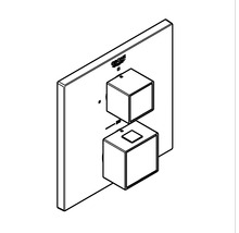 Robinet encastré GROHE Grotherm Cube 24153000-thumb-5
