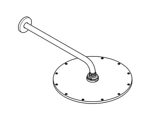 Brausekopf mit Wandarm für Badezimmer