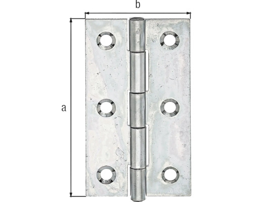 Türband mit Massangaben a und b