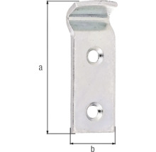 Crochets de fermeture pour fermeture de caisse type D 18 x 51 mm galvanisé, passivation couche épaisse-thumb-1