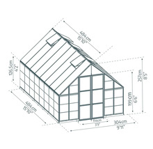 Dimensions de la serre en centimètres