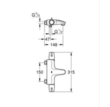 Robinet de baignoire GROHE Grohtherm Special 34671000-thumb-3