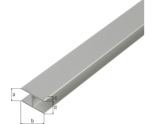 Aluminiumprofil mit Massangaben