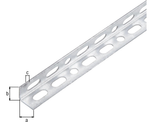 Profilé cornière métallique avec trous