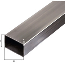 Rechteckrohr Stahl 40x20x2 mm, 1 m-thumb-1