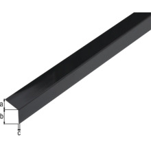 Profilé d''angle métallique avec indications de dimensions