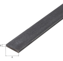 Acier plat avec indications de dimensions