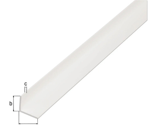 Profilé d''angle en plastique avec dimensions