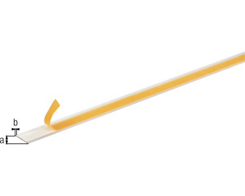 Plinthe en plastique avec ruban adhésif