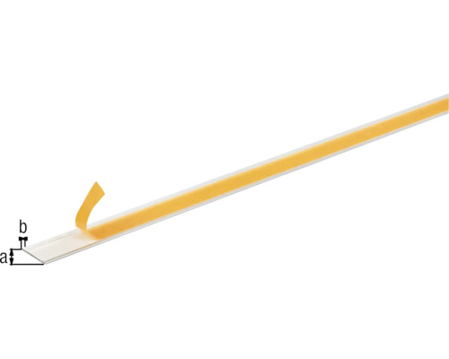 Baguette en plastique avec ruban adhésif pour la fixation