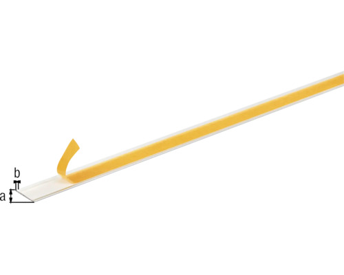 Plinthe en plastique avec bande adhésive