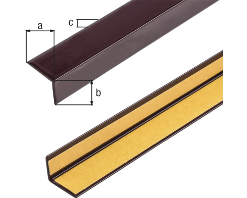 Kunststoff Eckprofil mit Maßen a, b und c
