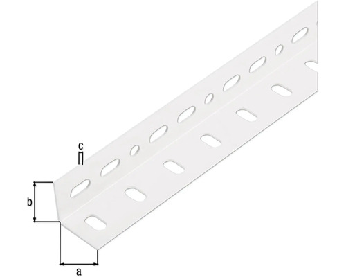 Profilé cornière avec trous de fixation