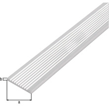 Profil d''arête d''escalier avec surface rainurée