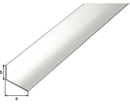 Aluminium U-Profil mit Maßangaben