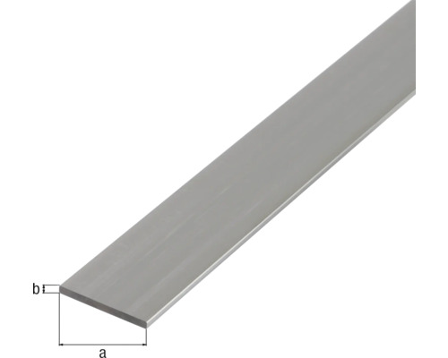 Metall Flachstange mit Maßangaben