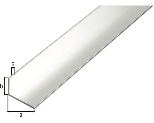 Aluminium Winkelprofil mit Maßangaben