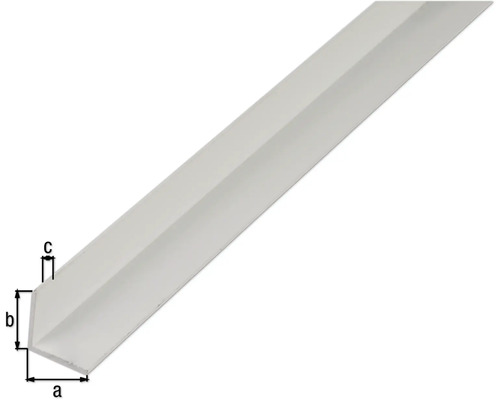 Profilé d''angle en plastique avec dimensions