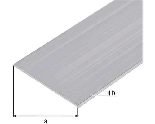 Aluminium Flachprofil mit Massangaben