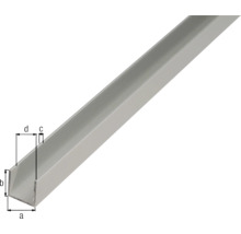 Profilé en U en aluminium avec dimensions