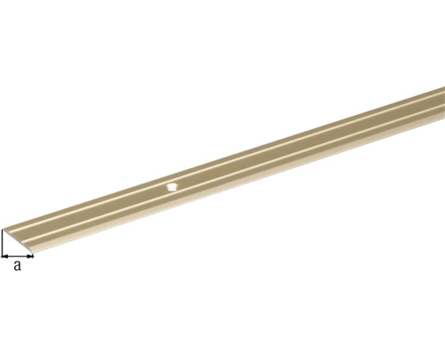 Treppenkantenprofil aus Metall mit Bohrloch