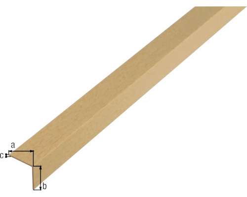 Baguette en bois avec angle pour aménagement intérieur