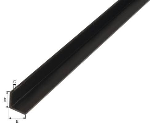 Profilé d''angle en métal avec indications de mesure