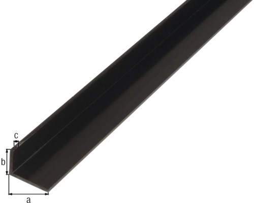 Winkeleisen aus Stahl mit Massangaben