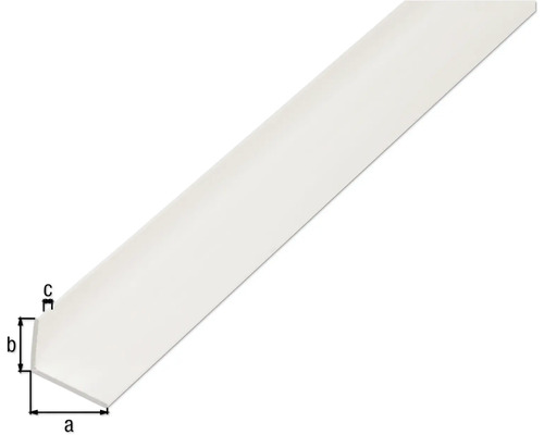 Profilé d''angle en plastique avec dimensions