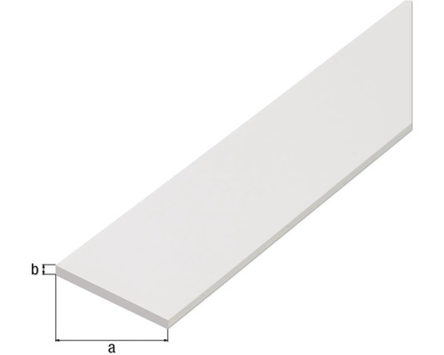 Kunststoff Flachleiste mit Maßangaben